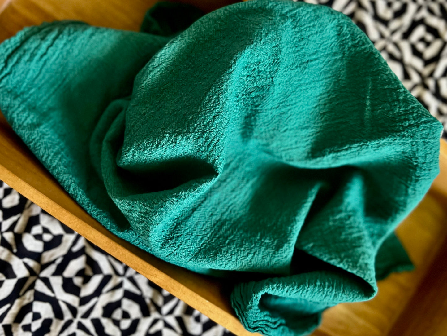 Fern Hand-Dyed Cotton Flour Sack Towels - 28 x 28 - Handmade